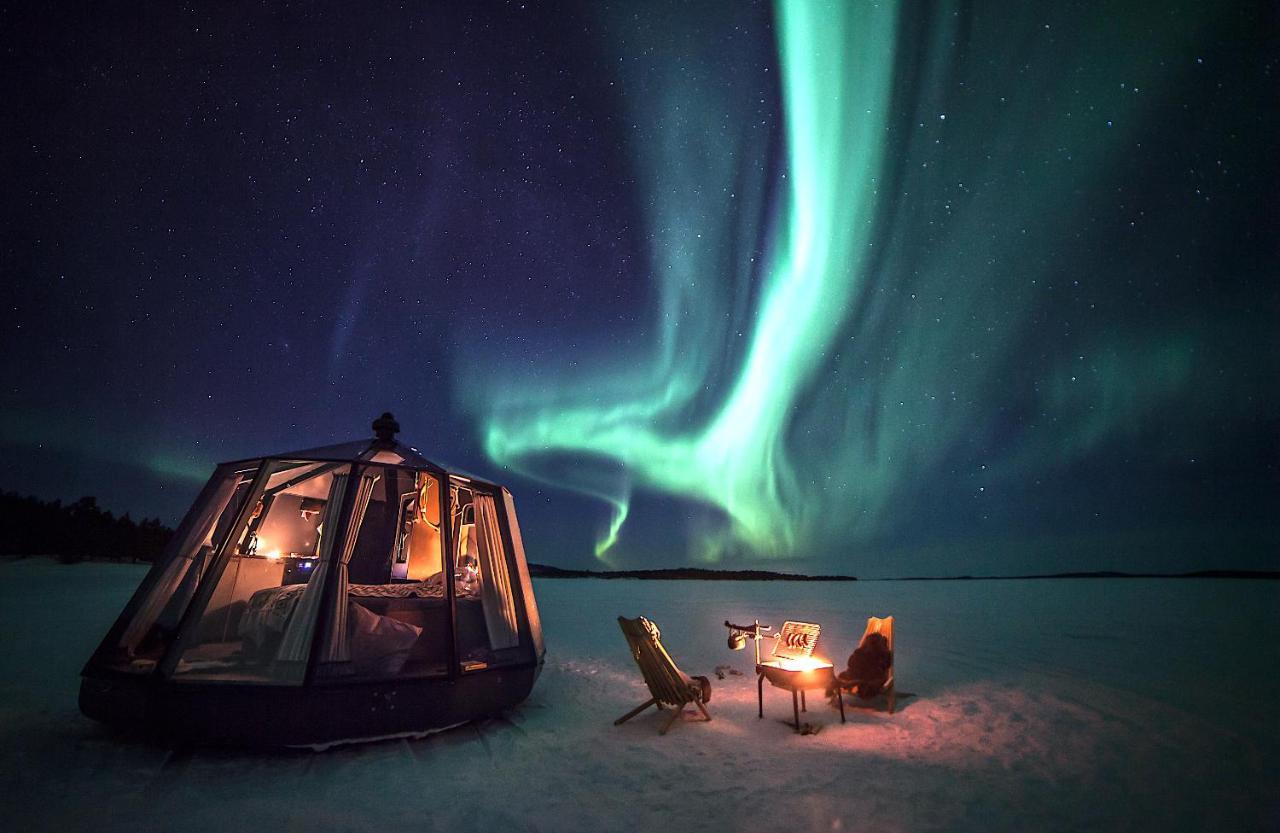 Aurora Igloo With Private Hot Tub By Invisible Forest Lodge Rovaniemi Exterior photo